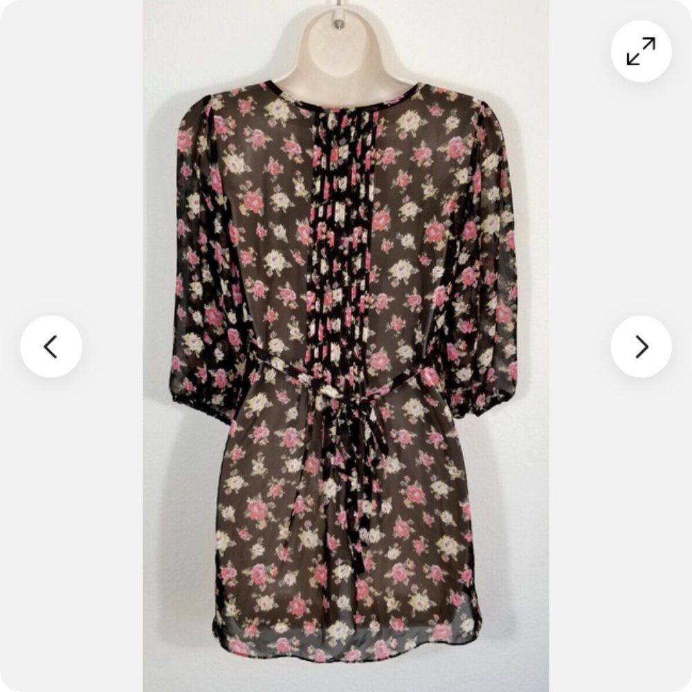 GUESS Chiffon Top Blouse 5854E1M - Picture 7 of 15